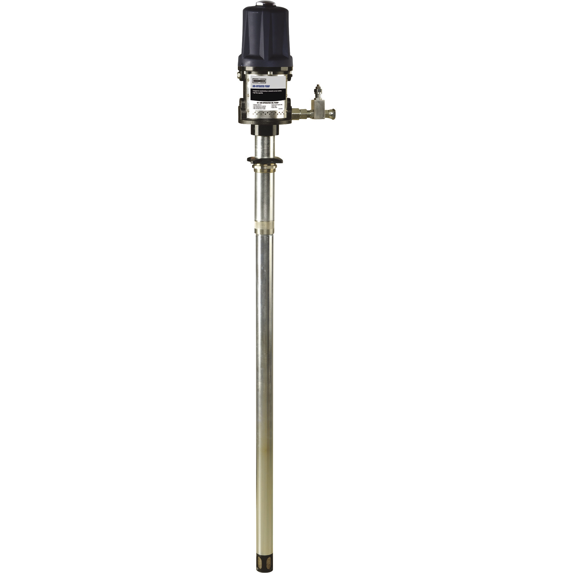 Roughneck Heavy-Duty 5:1 Oil Pump with Release Valve, 11 GPM, 46in. Suction Tube